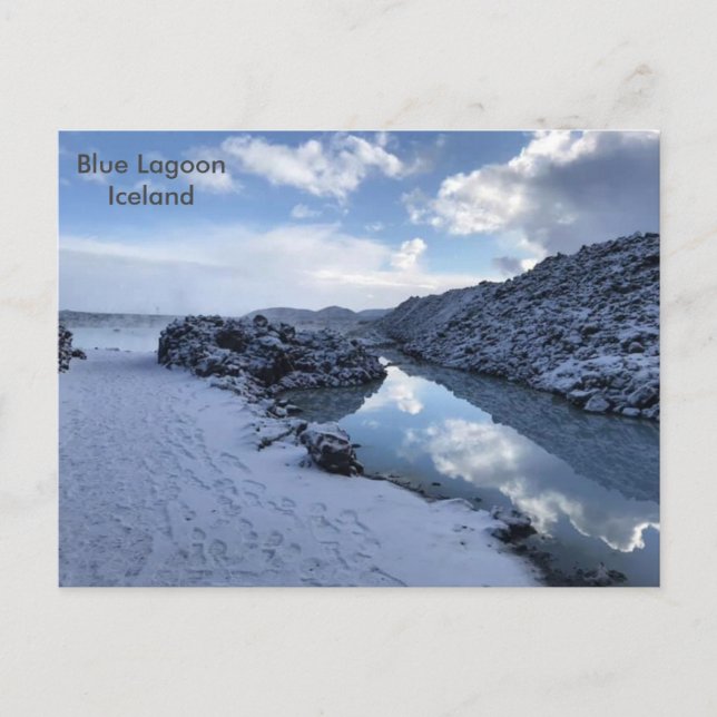 Island - Blå lagunen, Island Vykort (Framsida)