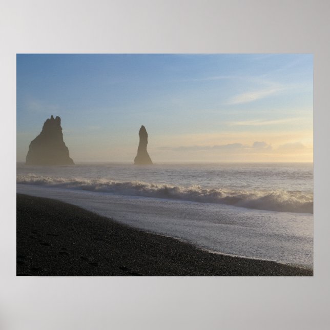 Island Black Sand Beach Poster (Framsidan)