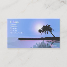 Island Blue Visitkort