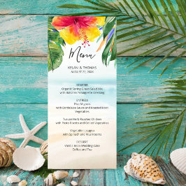 Island Breeze | Tropiskt Beach Handflatan Flower B Meny