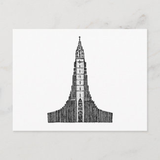 Island Cathedral (Hallgrimskirkja) Vykort