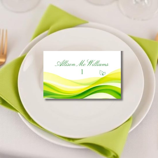 Island Citrus Green and Yellow Meal Icons Vege Bordsnummer (Island Citrus Green and Yellow Meal Icons Vege Table Number)