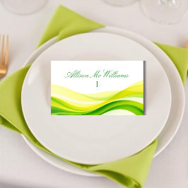 Island Citrus Green and Yellow Placecards Bordsnummer