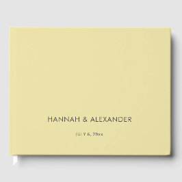 Island Citrus Yellow Wedding Guest Book Gästböcker