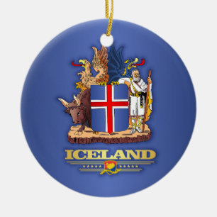 ISLAND COA JULGRANSPRYDNAD KERAMIK