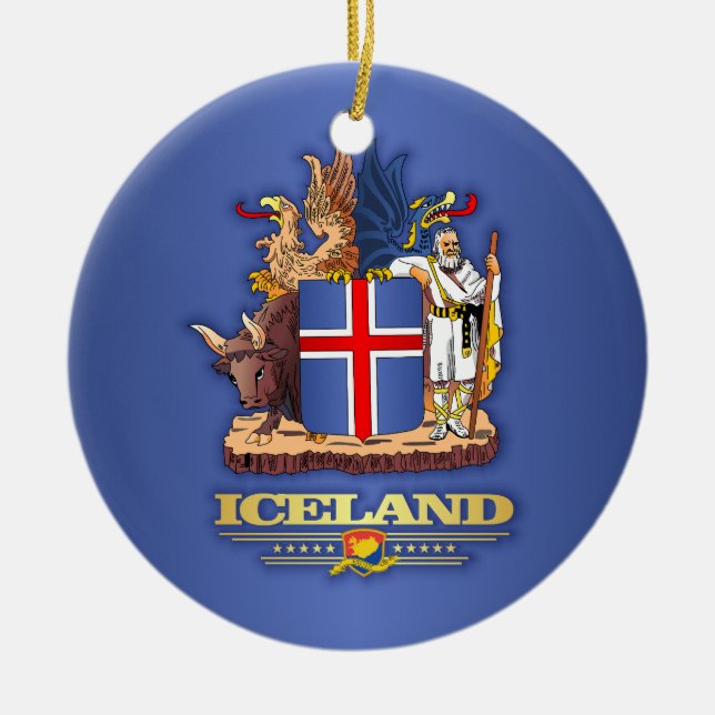 ISLAND COA JULGRANSPRYDNAD KERAMIK (Framsidan)