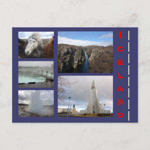 Island Collage 1 Vykort