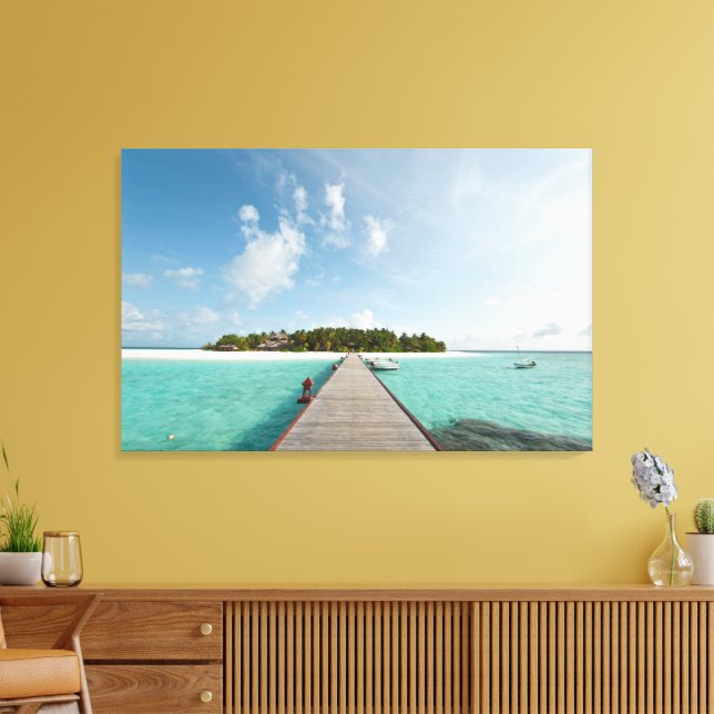 Island Escape Serenity Canvastryck (Insitu (Vardagsrum))