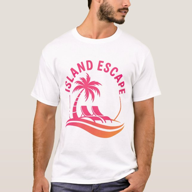 Island Escape T Shirt (Framsida)