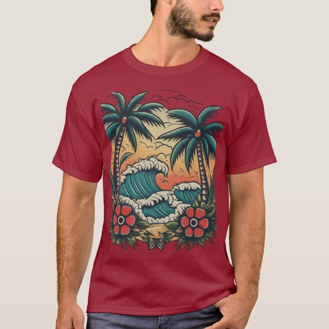 Island Escape T Shirt (Framsida)