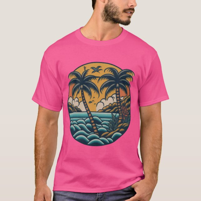 Island Escape T Shirt (Framsida)