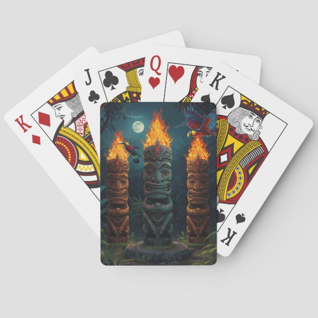 Island Fire Tiki Spelkort (Baksidan)