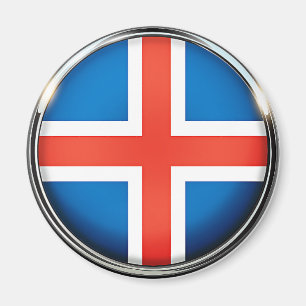 Island, flagga magnet