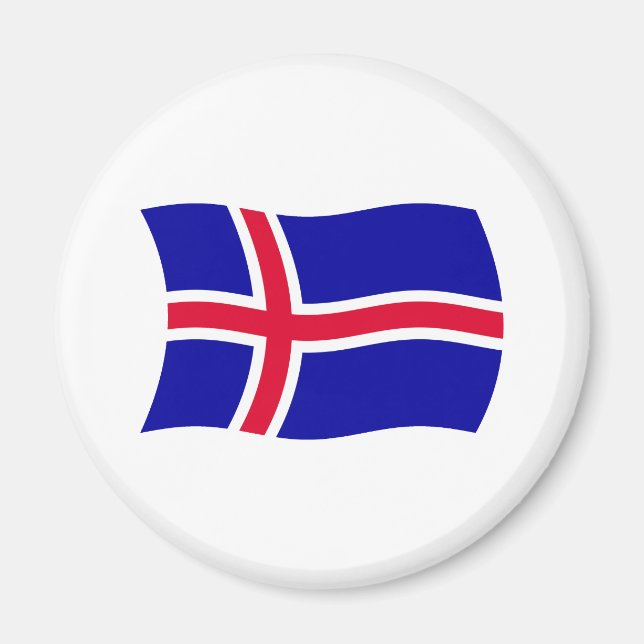 Island Flagga Magnet (Framsidan)