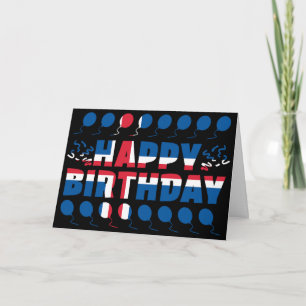 Island Flagga Patriotic Birthday Kort