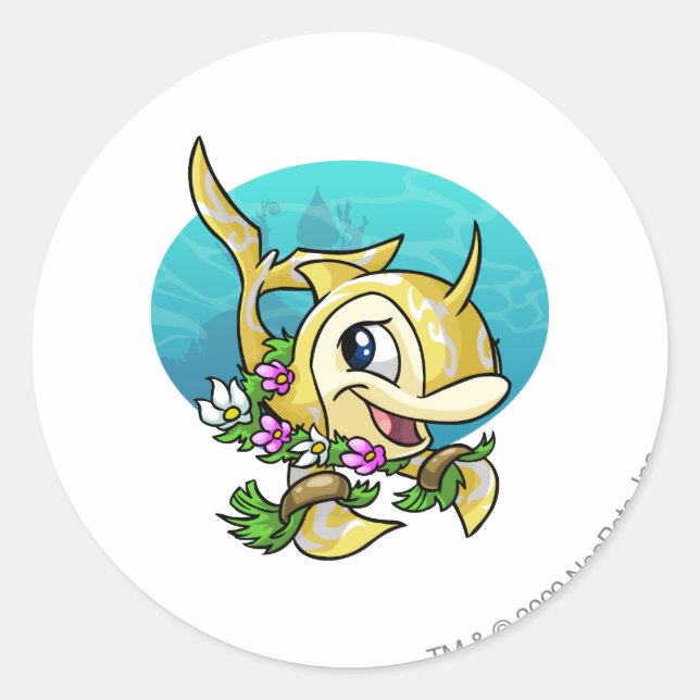 Island Flotsam Runt Klistermärke (Framsida)