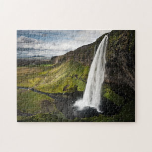 Island för Seljalandsfoss vattenfall Pussel
