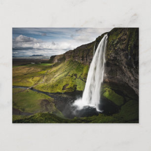 Island för Seljalandsfoss vattenfall Vykort