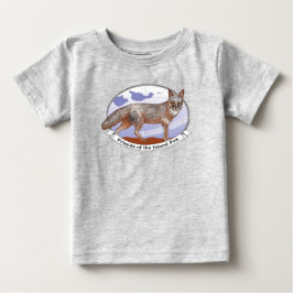 Island Fox Logotyp Grått Baby T-Shirt