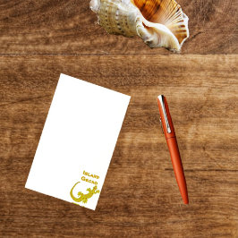 Island Gecko Post-it Notes Block