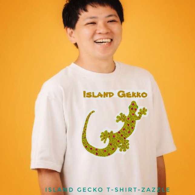 Island Gecko Tee Shirt (Skapare uppladdad)
