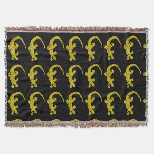 Island Gecko Throw Blanket Filt (Framsidan)
