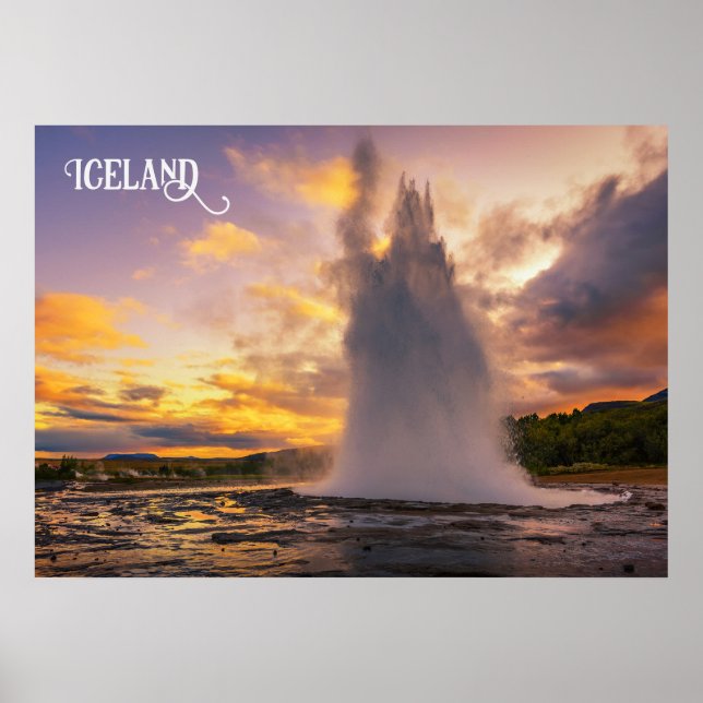 Island Geyser Poster (Framsidan)