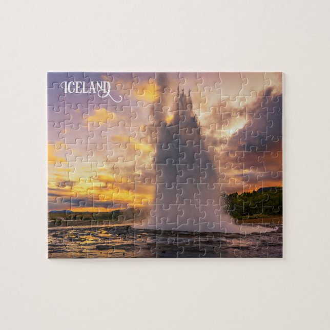 Island Geyser Pussel (Horisontell)