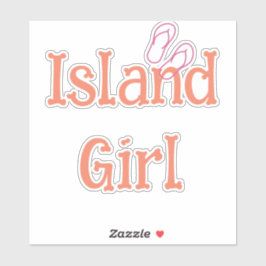 Island Girl Car Sticker Klistermärken