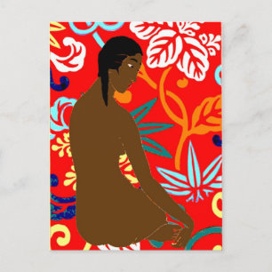 Island Girl, Gauguin Stil Vykort