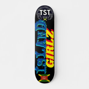 ISLAND GIRLZ Skateboard, 7¾" Däck Mini Skateboard Bräda 18,5 Cm
