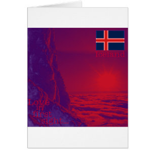 Island Hälsningskort