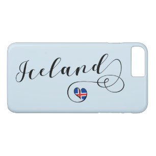 Island Heart Cell Phone Case, isländska