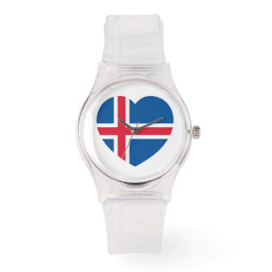Island Heart Flagga Armbandsur