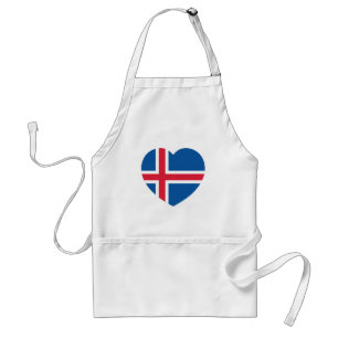Island Heart Flagga Förkläde