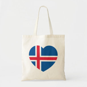Island Heart Flagga Tygkasse