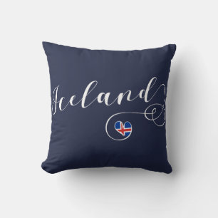 Island Heart Throw Cushion, isländska Kudde