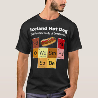 Island Hett Hund Viking Cuisine Reykjavik Mustard T Shirt