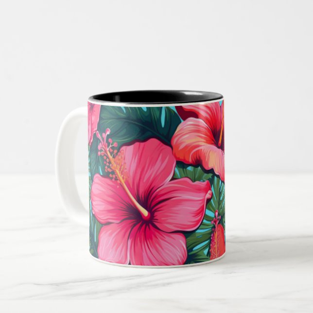 Island Hibiscus Coffee Mugg (Framsida vänster)