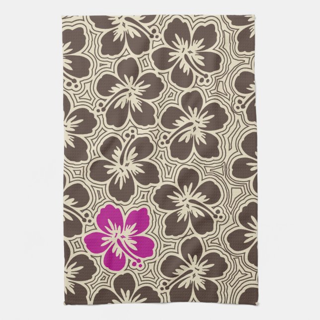 Island Hibiscus Hawaiian Kitchen Towel Kökshandduk (Vertikal)