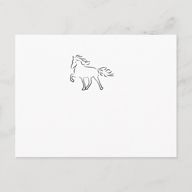 Island Horse Vykort (Framsida)