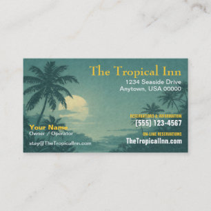 Island Hotel, Semesteruthyrning & Boutique Boende Visitkort