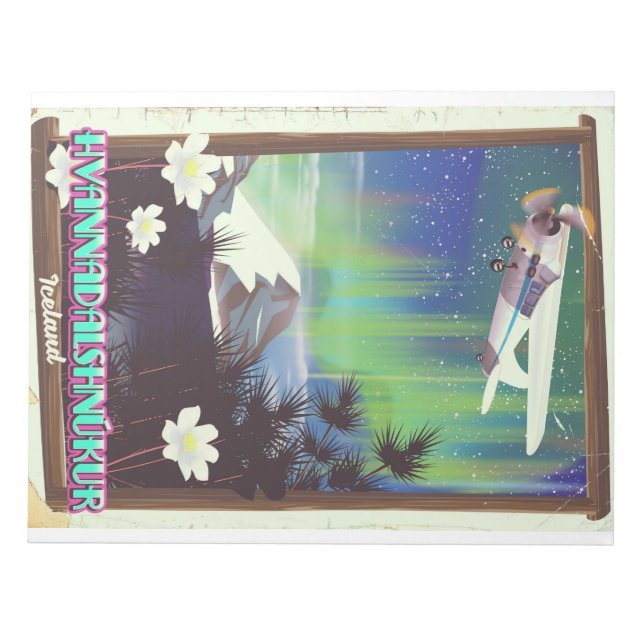 island Hvannadalshnúkur Anteckningsblock (Framsida)