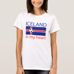 Island i mitt hjärta tee shirt
