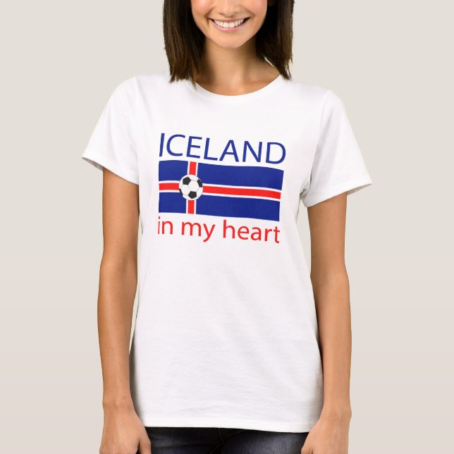 Island i mitt hjärta tee shirt (Framsida)