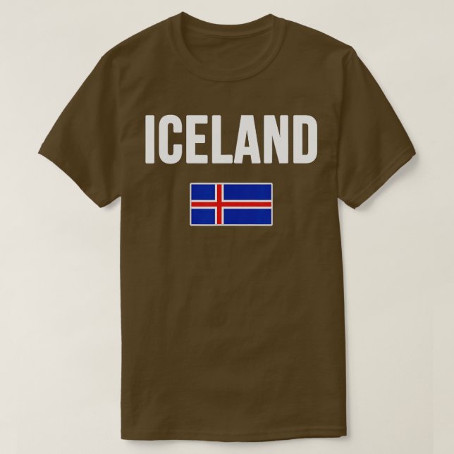 Island Islands Flagga Reykjavik ravel Souvenir Lo T Shirt (Design framsida)