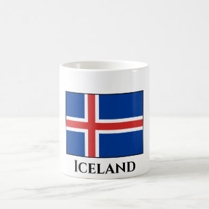 Island (isländska) Flagga Kaffemugg