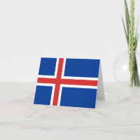 Island (isländska) Flagga