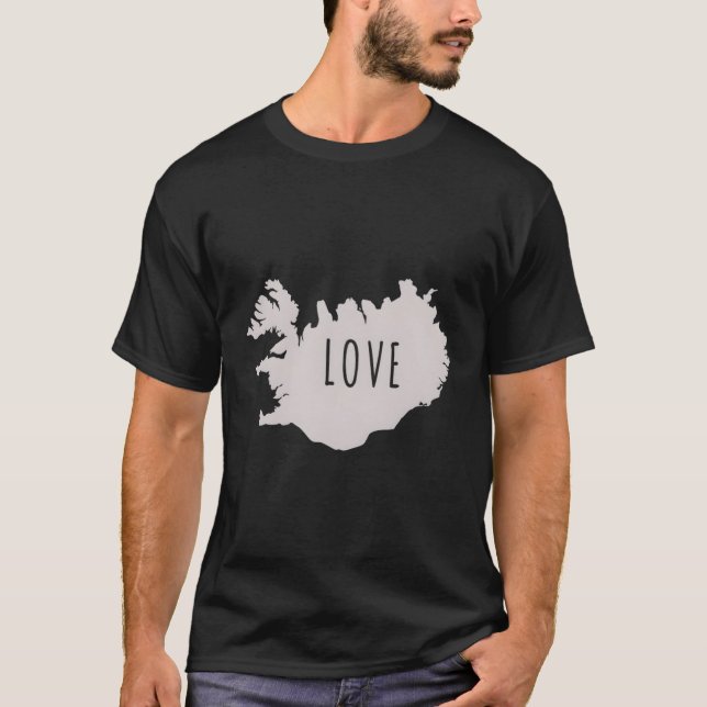 Island isländska t shirt (Framsida)