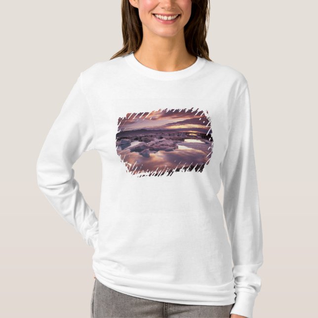 Island, Jokularlon Lagoon, Landskap Tee Shirt (Framsida)